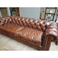 Chesterfield Ledersofa "Kensington", 3-Sitzer